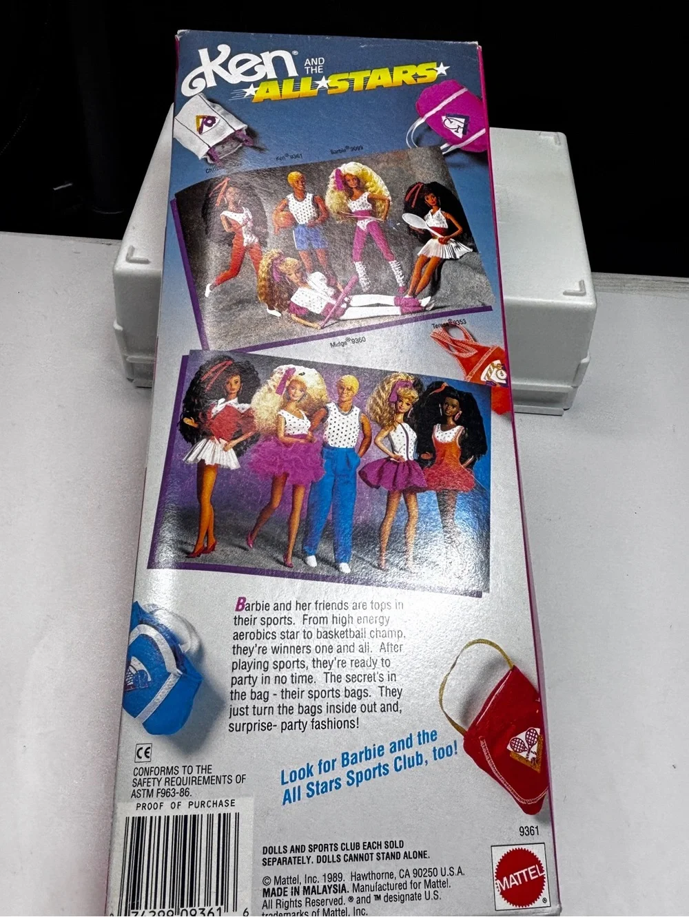 Barbie's Ken and the All-Stars Doll Basketball Gear Mattel 1989